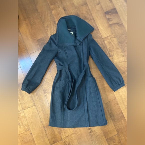 New Guess Wool Trench Cowl Neck Coat - Picture 4 of 10